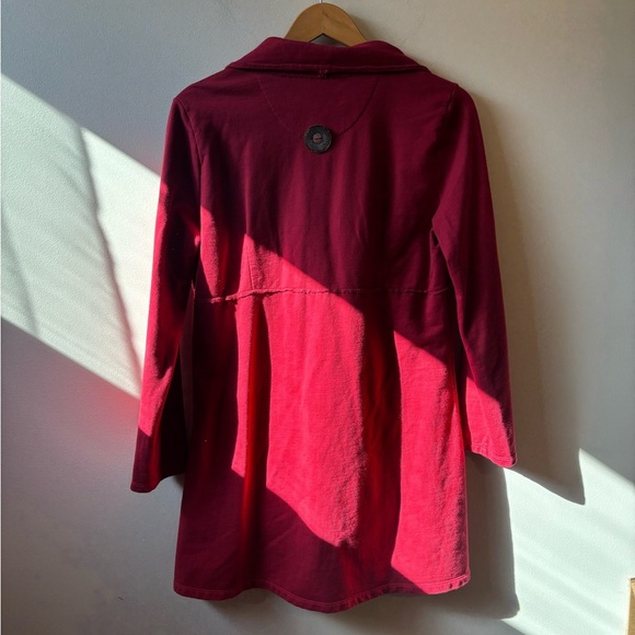 Neon Buddha Red Button Up Jacket - Picture 9 of 10